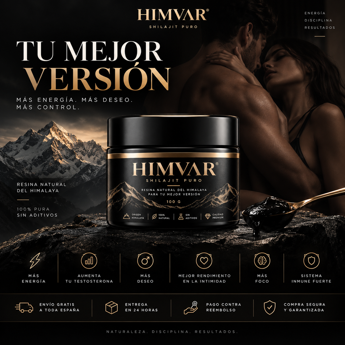 HIMVAR® Shilajit Puro del Himalaya – Resina Natural 100 g